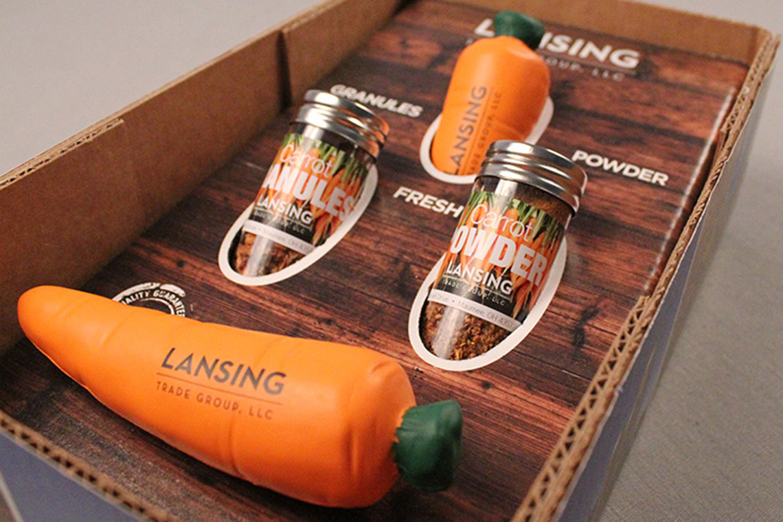 Lansing Trade Group Box side close-up